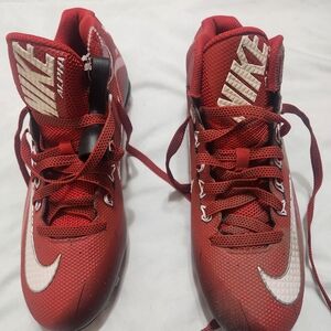 Nike Crimson High-Top Sneakers